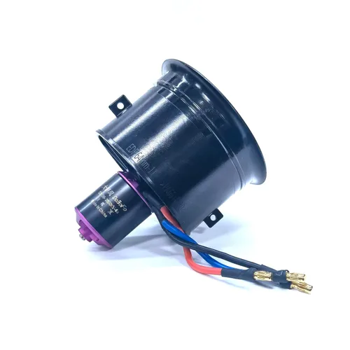 Miniatura 9 de EDF - Carcasa de 2.520 in con ventilador 11 aspas sin motor, ventilador eléctrico sin motor para EDF 3S 4S, hélice de motor a reacción RC Hobby