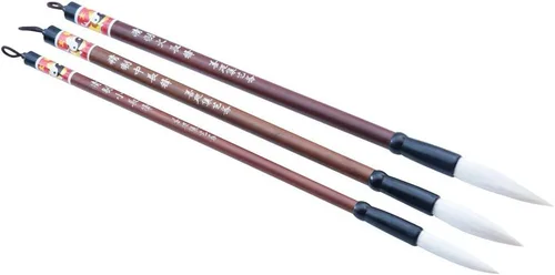 Miniatura 5 de Easyou Hu Brush Cepillo chino para caligrafía y dibujo Sumi puro pelo de cabra fino 1pcs D 0.4 in L: 2.0 in FGYLR