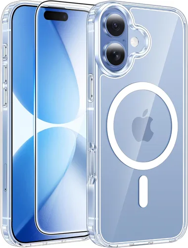 Miniatura 124 de FNTCASE - Funda para iPhone 16 Pro: magnética, mate, translúcida, de grado militar, protectora contra caídas, resistente, fina, duradera y a prueba