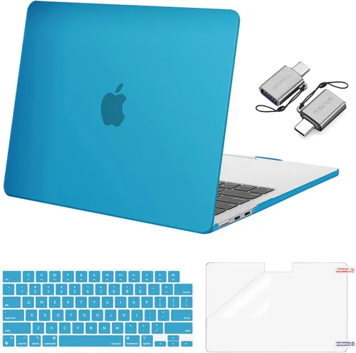 Miniatura 10 de Mosiso Funda para MacBook Air de 13 y 13.6 pulgadas, 2024, 2023 y 2022, M3 A3113, M2 A2681, Touch ID, carcasa rígida, cubierta de teclado, protector