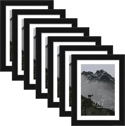 Miniatura 9 de Picrit Marco negro para póster de 24 x 34 pulgadas, paquete de 7 unidades, para fotos de 20 x 30 pulgadas con paspartú o de 24 x 34 pulgadas sin