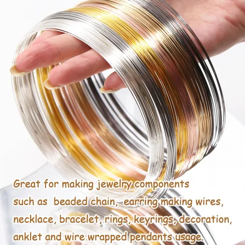 Miniatura 5 de EuTengHao Alambre de memoria para joyería, alambre de acero inoxidable para hacer joyas, collares, pulseras, anillos, aretes, suministros