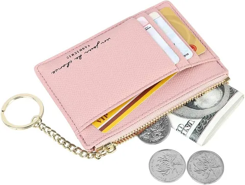 Miniatura 2 de Cartera minimalista para mujer, 8 tarjetas, monedero, monedero, bolsillo frontal, Casual