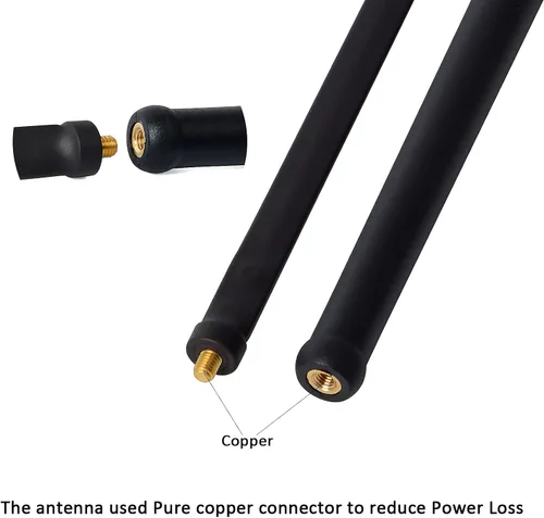 Miniatura 5 de HYS Antena BNC de radio CB de mano de 27 Mhz para Cobra HH50WXST HHRT50 Midland 75-822 75-785 Uniden PRO401HH PRO501HH Radio portátil de mano CB-Way
