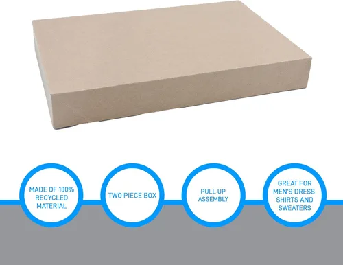 Miniatura 4 de SSWBasics Cajas de ropa Kraft de 15 x 9 ½ x 2 pulgadas - Caja de 100