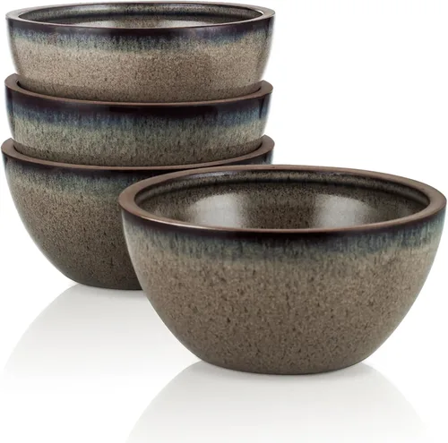 Miniatura 13 de Stone Lain Juego de platos de gres, 4 tazas, Tina - Azul y gris