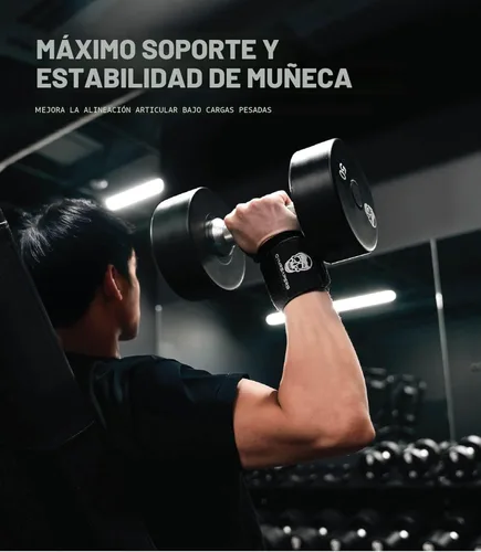 Miniatura 2 de Gymreapers Muñequeras de levantamiento de pesas (aprobadas por IPF) de 18 pulgadas, soporte de muñeca de calidad profesional con lazo para el pulgar