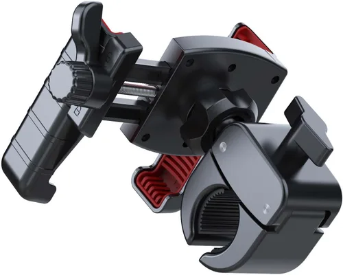 Miniatura 2 de Soporte de teléfono para bicicleta, abrazadera para manillar de motocicleta, clip antivibración para teléfono con almohadillas de silicona