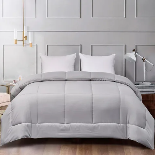 Miniatura 14 de Blue Ridge Home Fashions - Edredón sintético de microfibra para todas las estaciones, relleno de poliéster hipoalergénico, gemelo Chocolate/Khahi