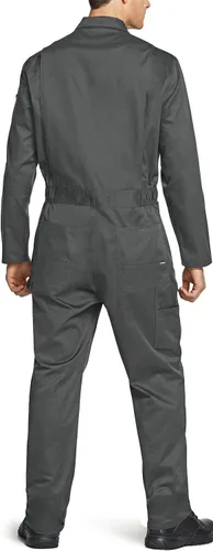 Miniatura 2 de CQR - Overol para hombre con manga corta, cremallera frontal, múltiples bolsillos, resistente a las manchas y a las arrugas