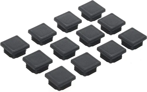 Miniatura 5 de Tapones cuadrados de plástico de 1 pulgada, tubo de 1 pulgada de diámetro exterior de 1 x 1 pulgada, tapas de acero para patas de silla