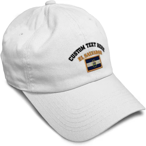 Miniatura 27 de Speedy Pros Sombrero de béisbol suave bordado papá sombrero El Salvador bandera bordado hombres y señoras gorra de béisbol algodón