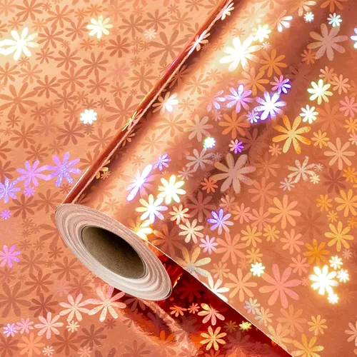 Miniatura 19 de Yarcony Papel de regalo reversible de boda, papel de regalo con temática de corazón, estampado creativo de amor y lazo, envoltura de regalo