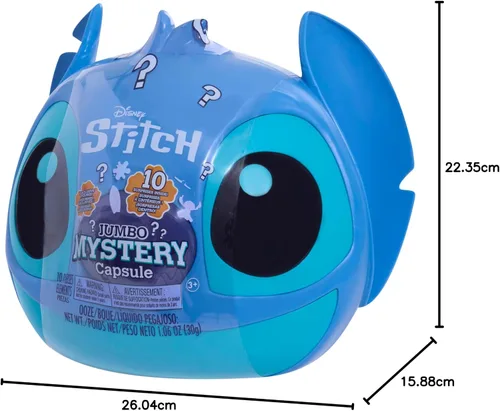 Miniatura 10 de Disney Stitch Jumbo Mystery Capsule, figura de 9 pulgadas, trajes sorpresa, alienígena, juguetes para niños a partir de 3 años de Just Play