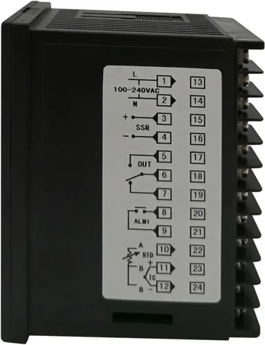 Miniatura 7 de 100V-240V pid Digital Temperature Controller Max Temperature Range 1372 Degrees Celsius+Radiator+2M K Thermocouple+Max 40A SSR(HD701)