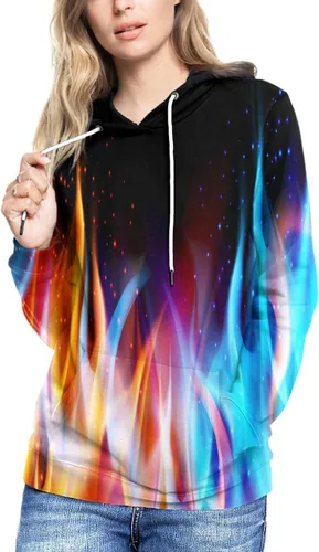 Miniatura 5 de Syaimn sudadera con capucha, casual, unisex, estampado 3D, para entrenamiento