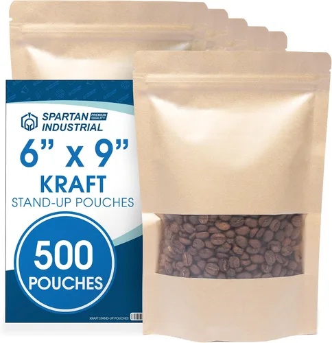 Miniatura 16 de Spartan Industrial Bolsas de Mylar de Pie de 3.5" X 5.5" Negro Mate - 100 Bolsas Pequeñas a Prueba de Olores con Apertura Termosellable y Cremallera