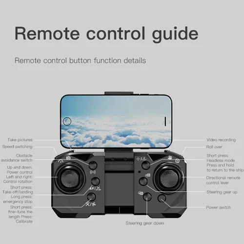 Miniatura 8 de GoolRC Mini dron con control remoto con cámara única Quadcopter plegable sin cabeza con función de evitación de obstáculos Fotografía de gestos