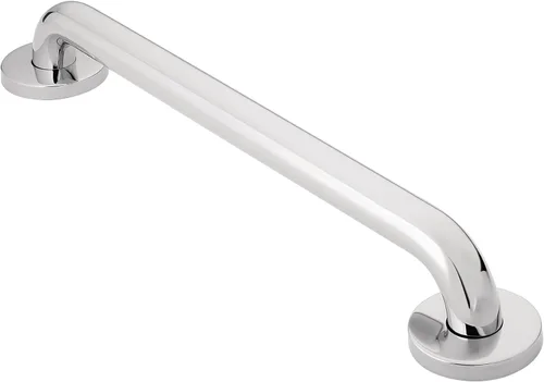 Miniatura 5 de Moen Seguridad de Baño Barra de Agarre de Baño de Acero Inoxidable con Textura Martillada y Agarre de 12 Pulgadas con Tornillos Ocultos, Manijas