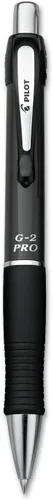Miniatura 3 de PILOT G2 Pro Bolígrafo de Gel de Bola Rodante Recargable y Retráctil, Punta Fina, los Colores del Barril Varían, Tinta Negra, Bolígrafo Individual
