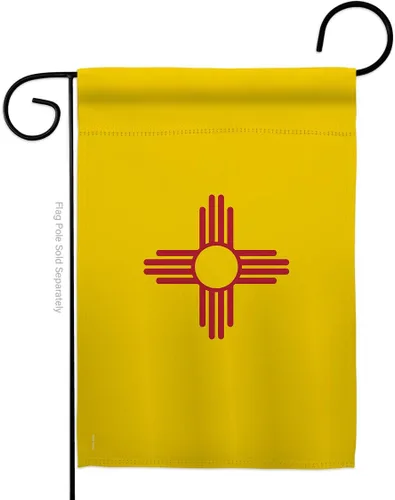 Miniatura 15 de Bandera de jardín de Estados Nuevo México Set de madera Regional Estados Unidos Territorios Americanos República País Particular Área Pequeña