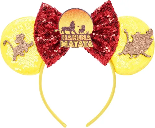 Miniatura 22 de FANYITY - Orejas de ratón, diadema con lentejuelas brillantes para cosplay de ratón para niños, niñas y mujeres, para Halloween y viaje a Disney