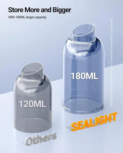 Miniatura 2 de SEALIGHT Aspiradora portátil sin cable, succión de alta potencia y plumero de aire, aspiradora de mango 7 en 1 para automóvil, oficina, mascotas
