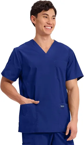 Miniatura 76 de Cherokee WW Professionals WW695 - Camisa de uniforme sanitario para hombre, con cuello en V