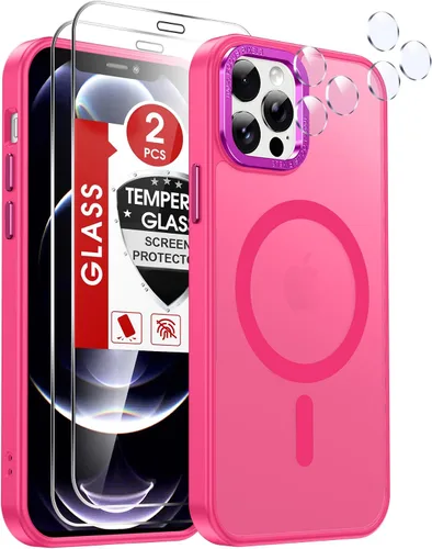 Miniatura 22 de LeYi Funda para iPhone XR: con protector de pantalla X2 + 2 funda para cámara [compatible con MagSafe] Funda protectora magnética i iphoneXR