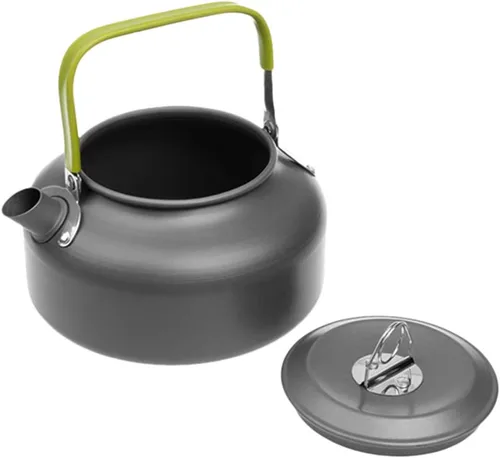 Miniatura 3 de Docooler - Hervidor de agua portátil ultraligero de 0.8 litros para exteriores, senderismo, camping, picnic, tetera, cafetera, compacta
