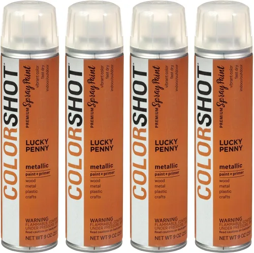 Miniatura 30 de COLORSHOT Pintura en aerosol brillante, aromaterapia (lavanda) 10 onzas, paquete de 4, pintura acrílica de secado rápido, uso en interiores