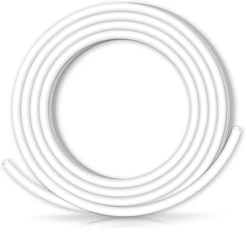 XHF Tubo termorretráctil blanco impermeable de 1/4 de pulgada 3:1 con certificación UL, 20 pies, cable de alambre de grado marino, sellado de