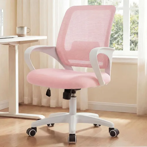 Miniatura 9 de Silla de Oficina NEO Chair Silla de Computadora Ergonómica de Malla con Soporte Lumbar Altura Ajustable Ruedas Giratorias Rodantes Cómoda Silla