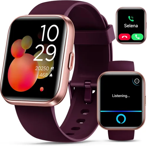 Miniatura 2 de Reloj inteligente para mujer para responder/hacer llamadas, 1.8 pulgadas, reloj con Alexa integrado, monitor de frecuencia cardíaca del sueño