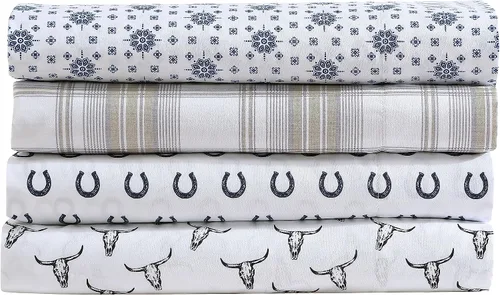 Miniatura 5 de Wrangler - Juego de sábanas tamaño Queen, ropa de cama ultrasuave y ligera, ligera para comodidad durante todo el año, bolsillos profundos, sábanas