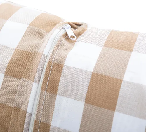 Miniatura 13 de Linon Harris Beige 2 piezas de cojín para rincón con 3 almohadas de acento coordinadas de Linon - Solo se ajusta a la colección Harris Nook