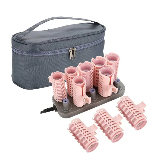 Miniatura 5 de Rodillos calientes compactos de calor instantáneo, fijadores de cabello, rizadores de pelo para cabello largo y corto, 10 unidades profesional