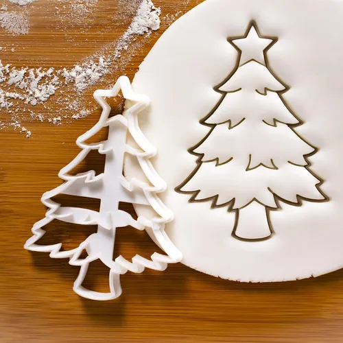 Miniatura 2 de Cortador de galletas de árbol de Navidad, 1 pieza - Bakerlogy
