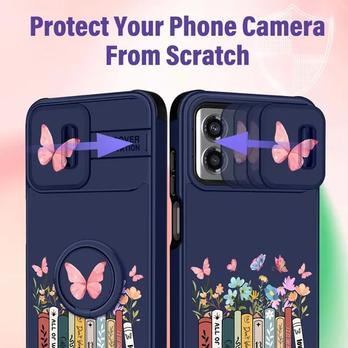 Miniatura 4 de Funermei Funda para Moto G Stylus 5G 2023 – Funda de Teléfono Bonita para Mujeres y Niñas, Cubierta Femenina para Adolescentes, Diseño de Moda