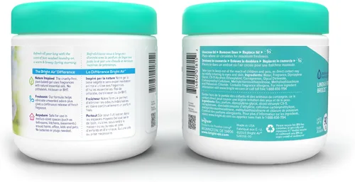 Miniatura 2 de Bright Air Súper eliminador de olores de 14 oz., para espacios de tamaño mediano, aroma a lino y brisa primaveral, caja de 6, ambientador, aceites