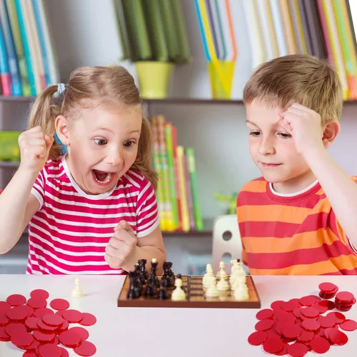 Miniatura 5 de Coopay 300 discos de plástico para contadores de aprendizaje, discos de conteo de fichas de bingo para práctica de matemáticas y fichas de póquer, 1