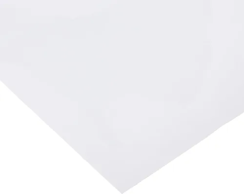 Rollo de vinilo brillante Oracal 651, blanco, parte posterior adhesiva, 12 pulgadas x 10 pies, para cortadoras artensanales, perforadoras y