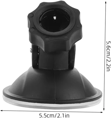 Miniatura 2 de Soporte para cámara de automóvil con base de ventosa de cabeza esférica para cámaras de tablero y dispositivos, fácil instalación, fijación segura