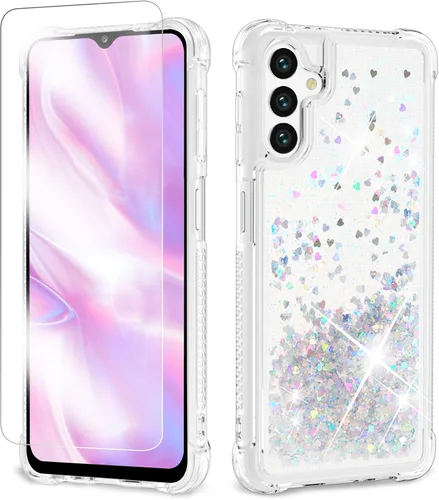 Miniatura 31 de Funda con purpurina para Samsung Z Flip 3, a prueba de golpes, funda de TPU transparente con purpurina líquida para Samsung Z Flip 3 para mujer