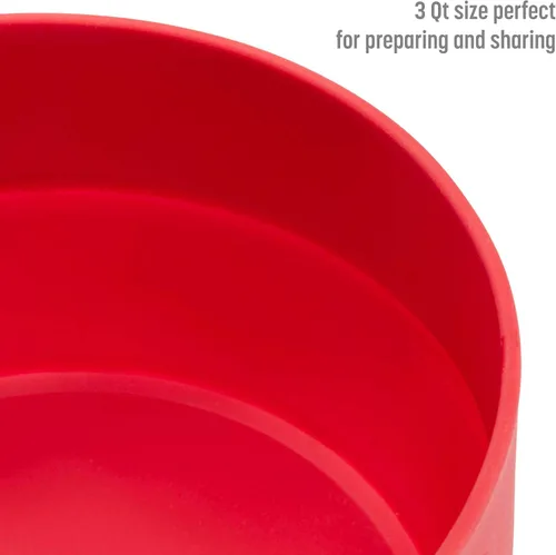 Miniatura 6 de Goodful Palomitero de Silicona, Palomitero Plegable para Microondas con Aire Caliente, Tazón Hecho sin BPA, Rojo