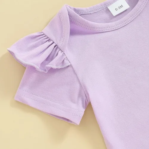 Miniatura 3 de Adobabirl Vestido de Pascua para niña recién nacida, mameluco de manga corta con conejo, huevos de Pascua, falda con tirantes, diadema