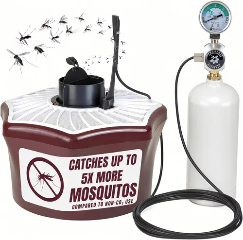 Biogents Trampa para Mosquitos al Aire Libre Mosquitaire con Refuerzo de CO₂ y Señuelo SweetScent | Alternativa Repelente Ecológica, Sin Pesticidas,