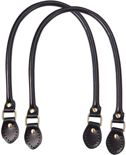 Miniatura 10 de PH PandaHall 2 piezas de 24.2 pulgadas de cuero para bolso de mano, Negro