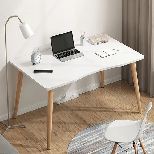 Miniatura 4 de Escritorio de computadora de 27 pulgadas, diseño ergonómico moderno, escritorio de oficina, mesa de computadora, placa gruesa, escritorio