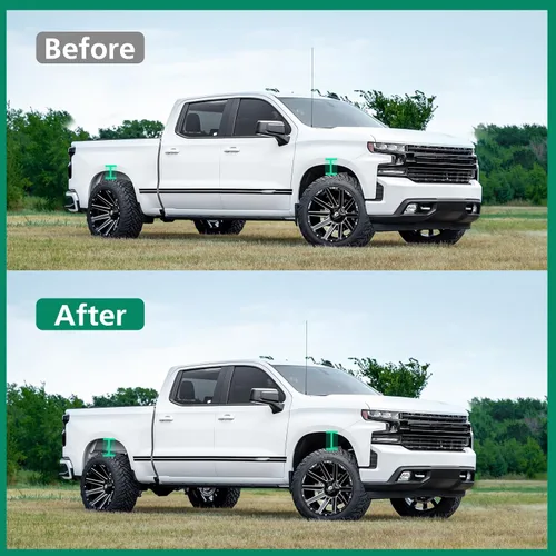 Miniatura 4 de SCITOO Elevadores de 2 pulgadas delantero y 3 pulgadas de suspensión trasera Espaciadores de puntal para Toyota Tundra Kit de elevación